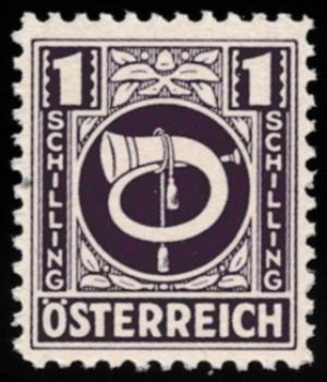ANK 0697-0713 Posthorn 1945 complete set